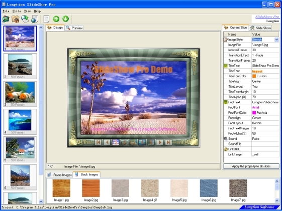 Longtion SlideShow Pro Screenshot